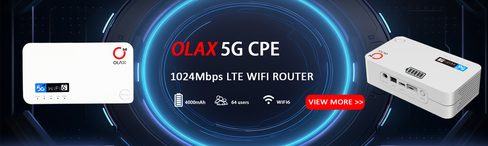 OLAX G5010 Qualcomm 4g 5g lte hotspot wifi saku 4000mah baterai router CPE Cat22 modem