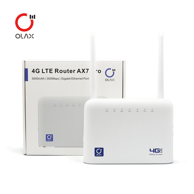 OLAX AX7 PRO Wifi Router Nirkabel 3G 4G LTE CPE 300mbps 5000mAh Power Wifi Router Modem Dengan Slot Kartu Sim