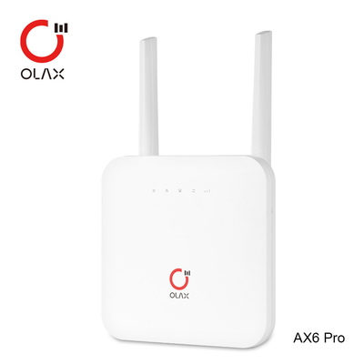 Industri LTE 4G CPE Router Nirkabel Kartu SIM WAN/LAN Modem Mendukung 32 Perangkat OLAX AX6 PRO