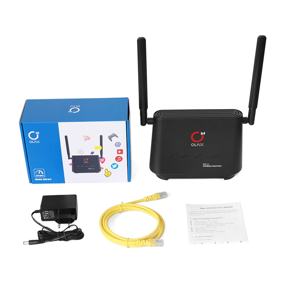 OLAX AX5 PRO CPE Wifi Router Unlocked Cat4 LTE CPE Router Super Cepat
